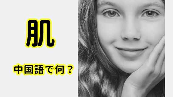 【発音付】肌は中国語で何？今スグ使える例文5選！